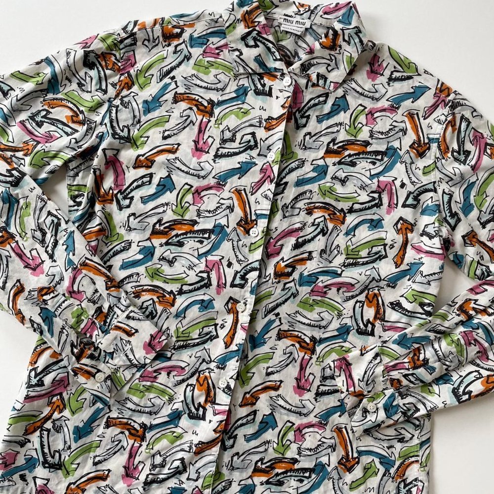 MIU MIU ARROW SHIRT